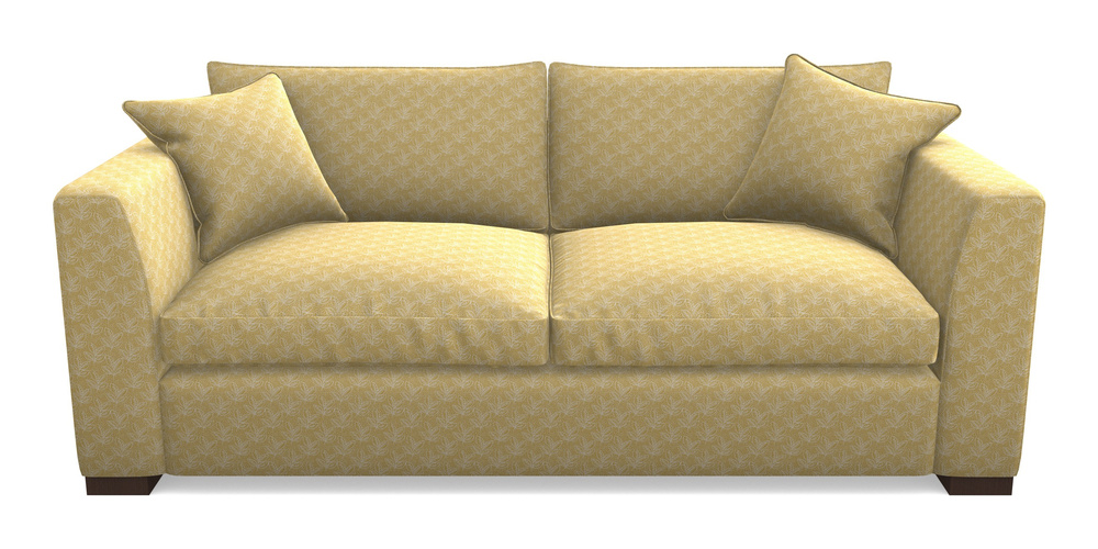 Product photograph of Wadenhoe Bespoke 4 Seater Sofas In Cloth 21 - Decorative Leaf - Canary from Sofas and Stuff Limited