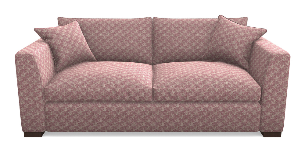 Product photograph of Wadenhoe Bespoke 4 Seater Sofas In Cloth 21 - Decorative Leaf - Cassis from Sofas and Stuff Limited