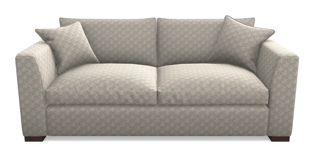 Product photograph of Wadenhoe Bespoke 4 Seater Sofas In Cloth 21 - Decorative Leaf - Magnesium from Sofas and Stuff Limited