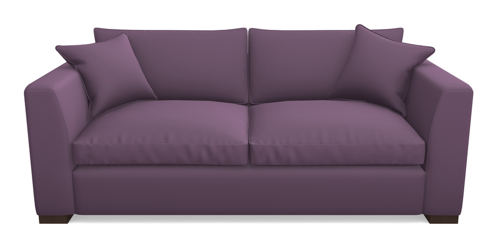 Product photograph of Wadenhoe Bespoke 4 Seater Sofas In Clever Glossy Velvet - Blackcurrant from Sofas and Stuff Limited