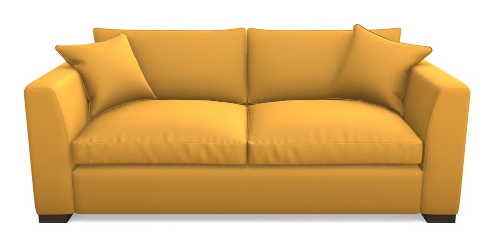 Product photograph of Wadenhoe Bespoke 4 Seater Sofas In Clever Glossy Velvet - Fool S Gold from Sofas and Stuff Limited