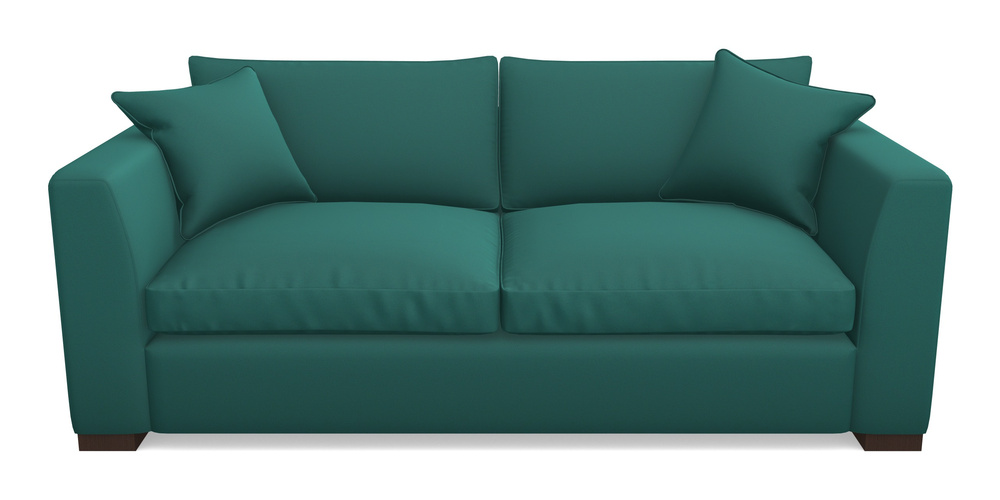 Product photograph of Wadenhoe Bespoke 4 Seater Sofas In Clever Glossy Velvet - Kingfisher from Sofas and Stuff Limited