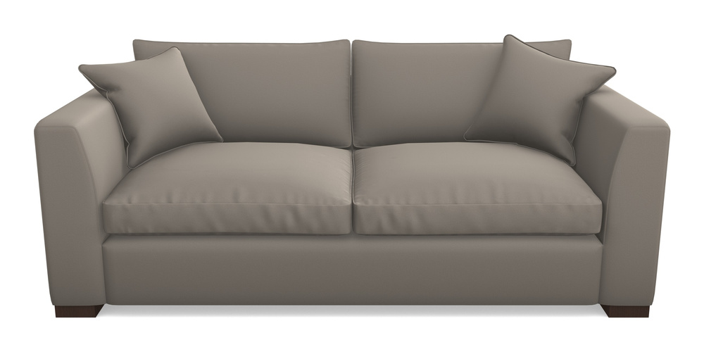 Product photograph of Wadenhoe Bespoke 4 Seater Sofas In Clever Glossy Velvet - Mole from Sofas and Stuff Limited