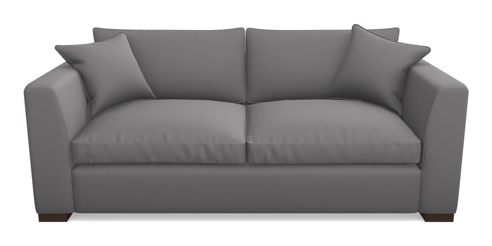 Product photograph of Wadenhoe Bespoke 4 Seater Sofas In Clever Glossy Velvet - Shadow from Sofas and Stuff Limited