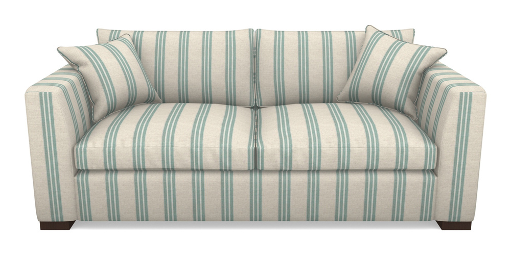 Product photograph of Wadenhoe Bespoke 4 Seater Sofas In Cloth 18 - Stripe Bengal - Cloth 18 Stripe Bengal Basil from Sofas and Stuff Limited