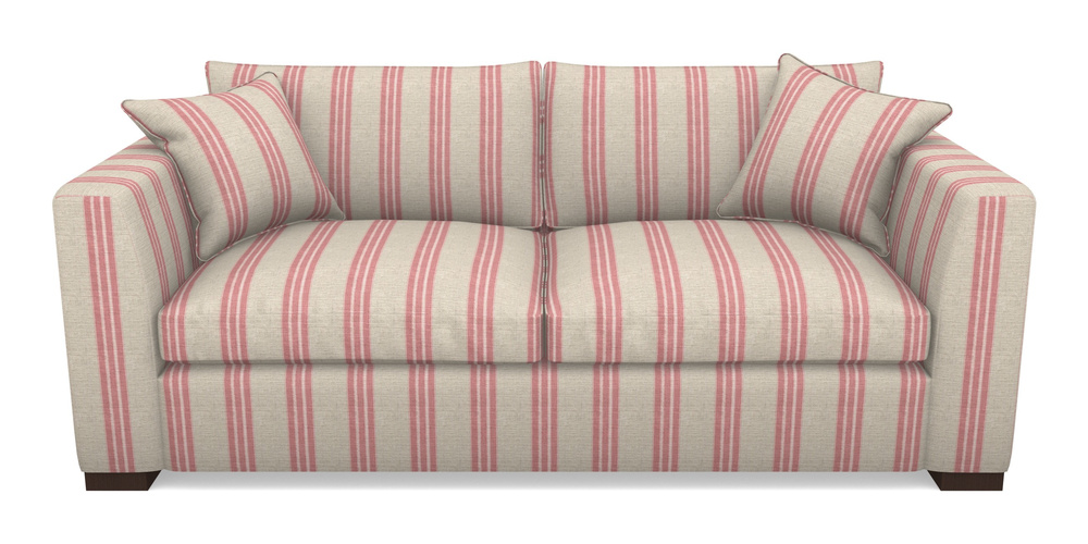 Product photograph of Wadenhoe Bespoke 4 Seater Sofas In Cloth 18 - Stripe Bengal - Cloth 18 Stripe Bengal Cranberry from Sofas and Stuff Limited