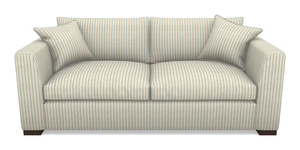 Product photograph of Wadenhoe Bespoke 4 Seater Sofas In Cloth 18 - Stripe Ticking - Cloth 18 Stripe Ticking Basil from Sofas and Stuff Limited