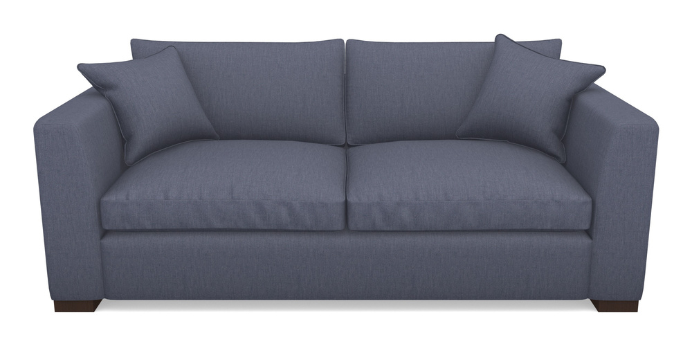 Product photograph of Wadenhoe Bespoke 4 Seater Sofas In Clever Cotton Mix - Oxford Blue from Sofas and Stuff Limited