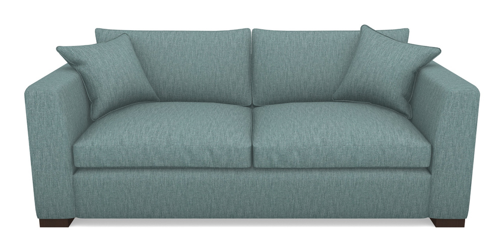 Product photograph of Wadenhoe Bespoke 4 Seater Sofas In Clever Cotton Mix - Teal from Sofas and Stuff Limited