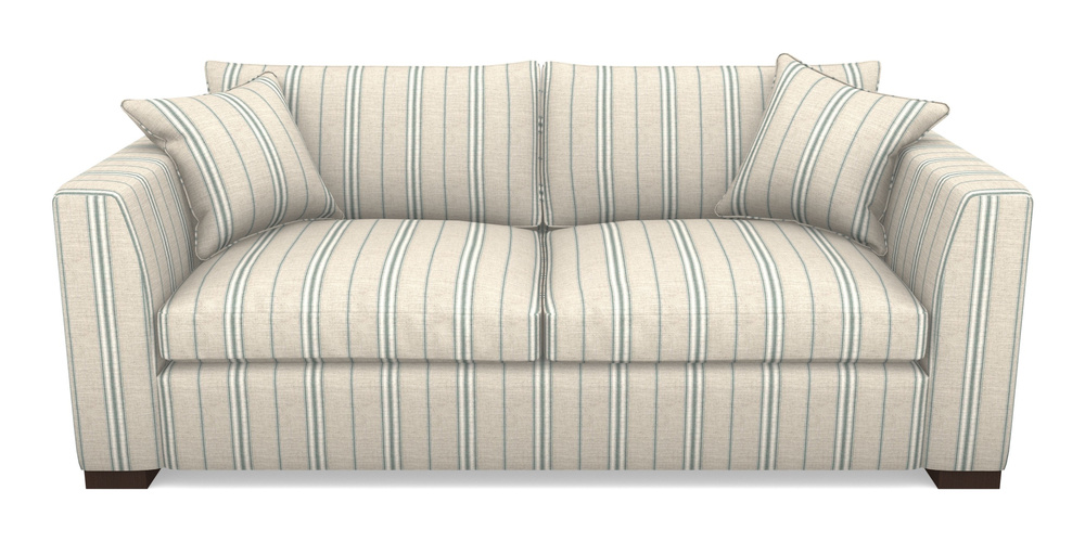 Product photograph of Wadenhoe Bespoke 4 Seater Sofas In Cloth 18 - Stripe Regimental - Cloth 18 Stripe Regimental Basil from Sofas and Stuff Limited