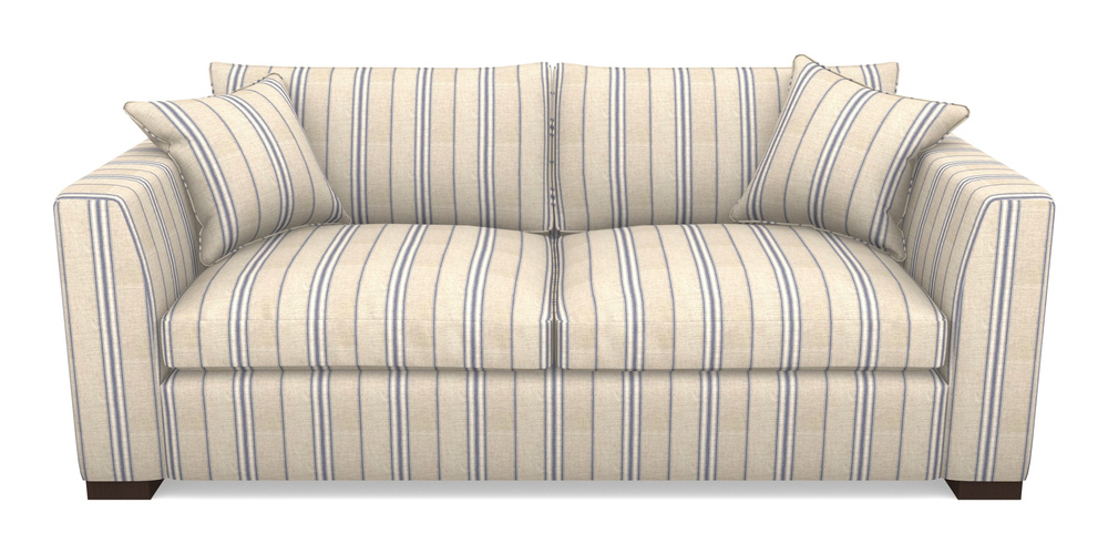 Product photograph of Wadenhoe Bespoke 4 Seater Sofas In Cloth 18 - Stripe Regimental - Cloth 18 Stripe Regimental Indigo from Sofas and Stuff Limited