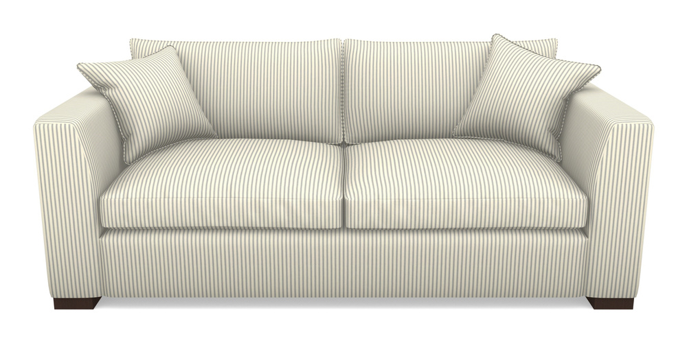 Product photograph of Wadenhoe Bespoke 4 Seater Sofas In Cotton Stripe - Airforce from Sofas and Stuff Limited