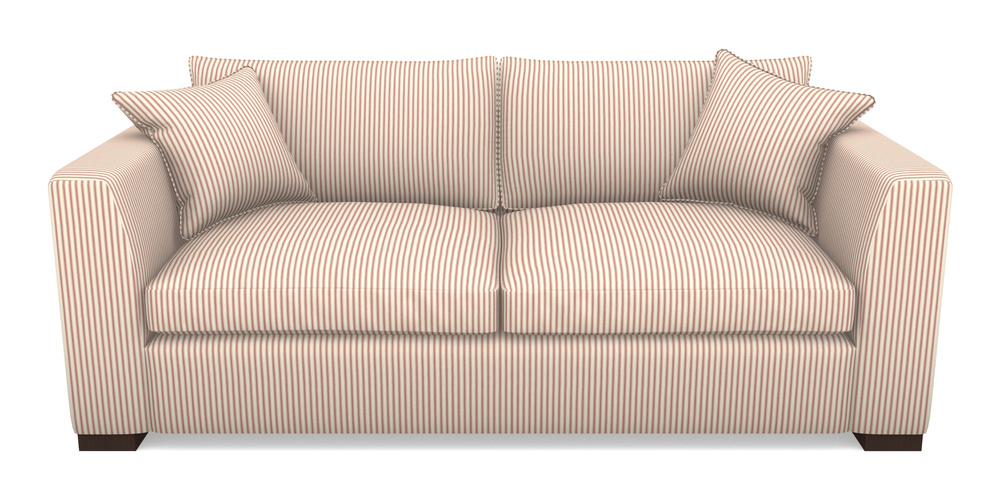 Product photograph of Wadenhoe Bespoke 4 Seater Sofas In Cotton Stripe - Peony from Sofas and Stuff Limited