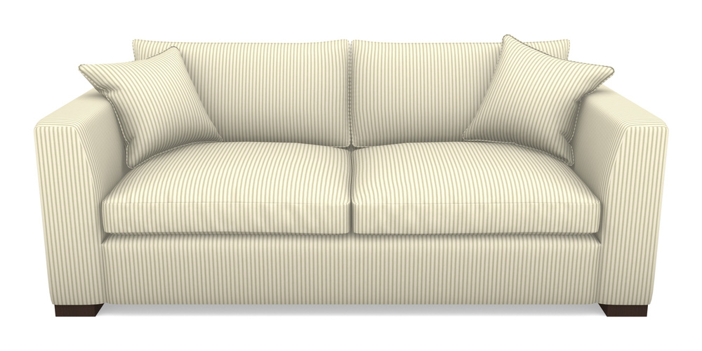 Product photograph of Wadenhoe Bespoke 4 Seater Sofas In Cotton Stripe - Sage from Sofas and Stuff Limited