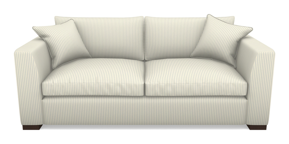 Product photograph of Wadenhoe Bespoke 4 Seater Sofas In Cotton Stripe - Sky from Sofas and Stuff Limited