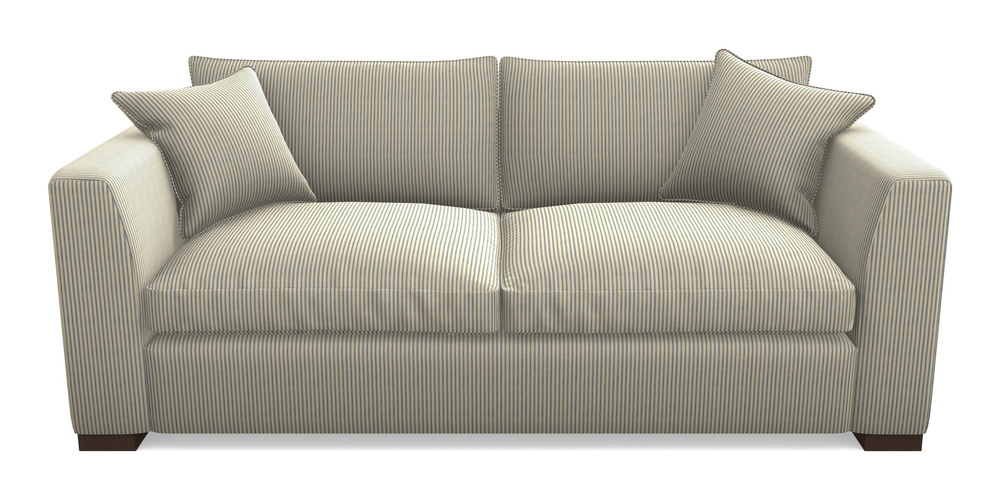 Product photograph of Wadenhoe Bespoke 4 Seater Sofas In Cloth 21 - Simple Stripe - Bilberry from Sofas and Stuff Limited