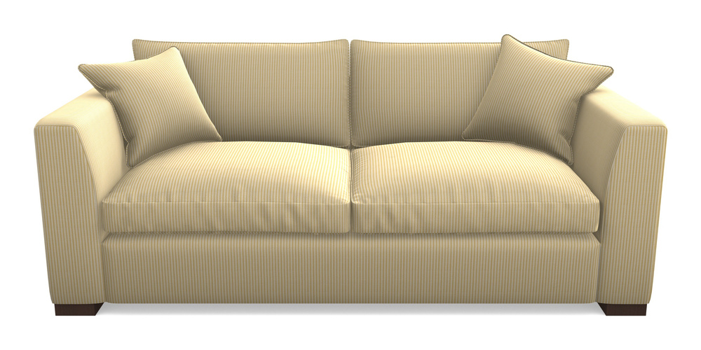 Product photograph of Wadenhoe Bespoke 4 Seater Sofas In Cloth 21 - Simple Stripe - Canary from Sofas and Stuff Limited