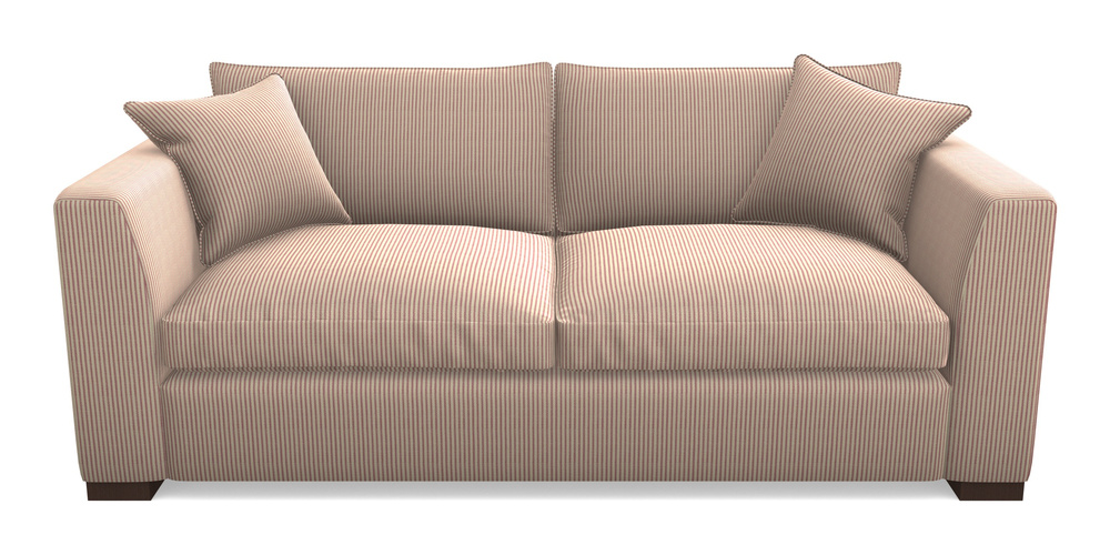 Product photograph of Wadenhoe Bespoke 4 Seater Sofas In Cloth 21 - Simple Stripe - Cassis from Sofas and Stuff Limited