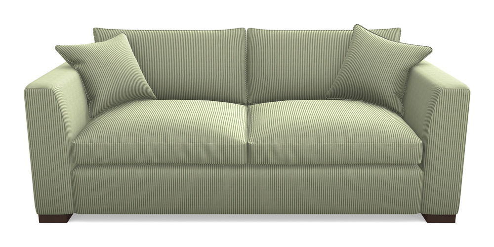 Product photograph of Wadenhoe Bespoke 4 Seater Sofas In Cloth 21 - Simple Stripe - Forest from Sofas and Stuff Limited