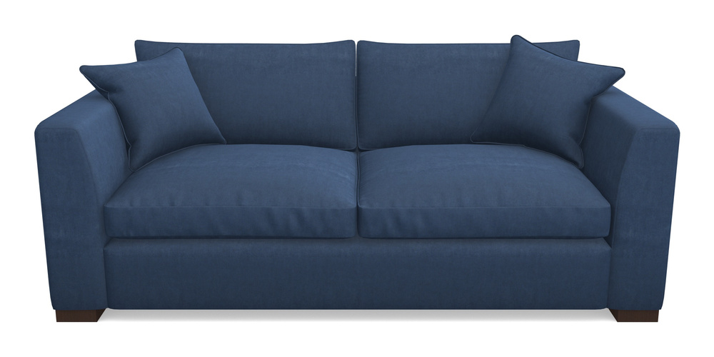 Product photograph of Wadenhoe Bespoke 4 Seater Sofas In Clever Tough Eco Velvet - Agean from Sofas and Stuff Limited