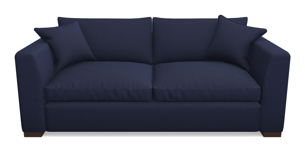 Product photograph of Wadenhoe Bespoke 4 Seater Sofas In Clever Tough Eco Velvet - Indigo from Sofas and Stuff Limited