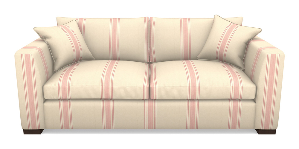 Product photograph of Wadenhoe Bespoke 4 Seater Sofas In Cloth 22 - Racing Stripes Cheltenham - Cherry from Sofas and Stuff Limited