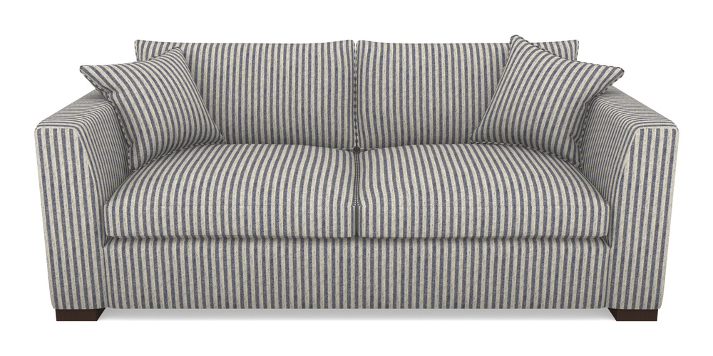 Product photograph of Wadenhoe Bespoke 4 Seater Sofas In Cloth 22 - Pinstripe - Deep Water from Sofas and Stuff Limited