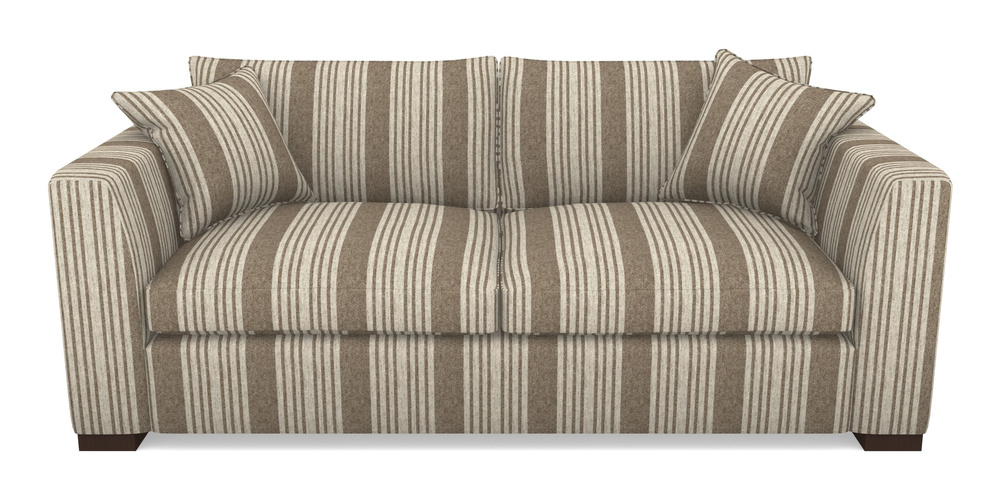 Product photograph of Wadenhoe Bespoke 4 Seater Sofas In Cloth 22 - Bayadere - Peat from Sofas and Stuff Limited