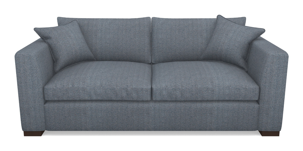 Product photograph of Wadenhoe Bespoke 4 Seater Sofas In Dundee Herringbone - Denim from Sofas and Stuff Limited