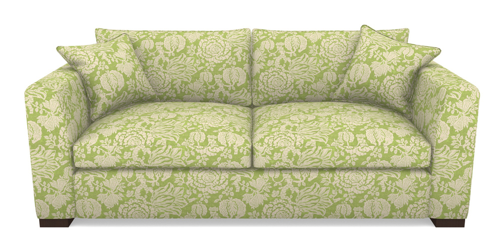 Product photograph of Wadenhoe Bespoke 4 Seater Sofas In V A Brompton Collection - Flowering Kale - Lime from Sofas and Stuff Limited