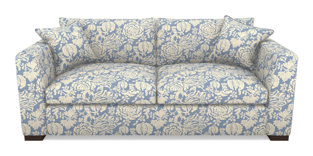 Product photograph of Wadenhoe Bespoke 4 Seater Sofas In V A Brompton Collection - Flowering Kale - Morning Blue from Sofas and Stuff Limited