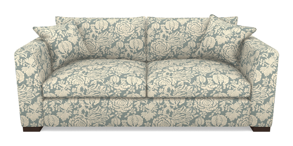 Product photograph of Wadenhoe Bespoke 4 Seater Sofas In V A Brompton Collection - Flowering Kale - Pebble from Sofas and Stuff Limited