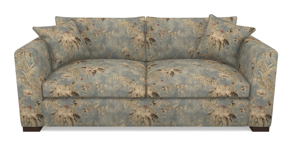 Product photograph of Wadenhoe Bespoke 4 Seater Sofas In Floral Linen - Zefferino Danish Girl from Sofas and Stuff Limited