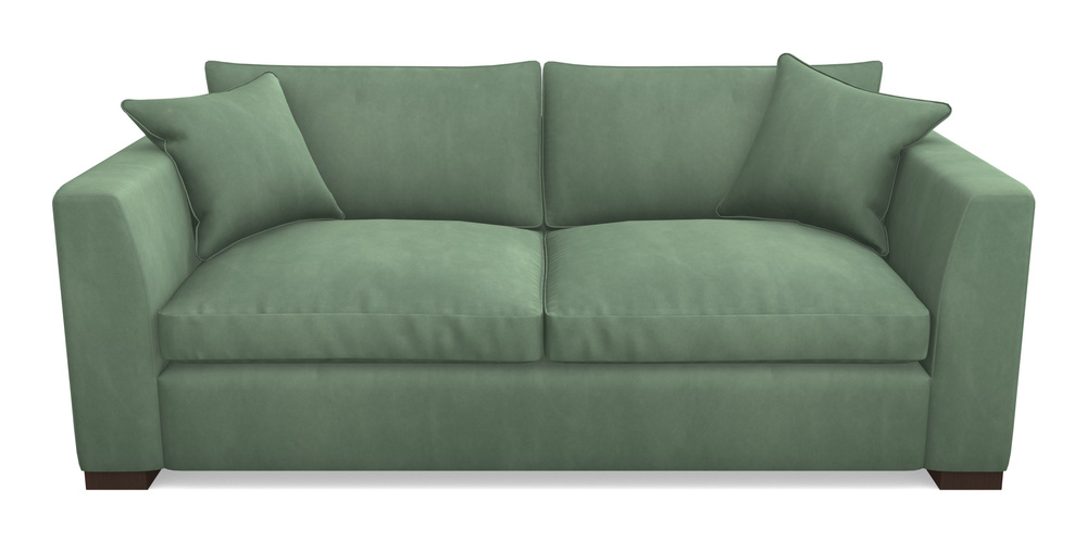 Product photograph of Wadenhoe Bespoke 4 Seater Sofas In House Clever Velvet - Celadon from Sofas and Stuff Limited