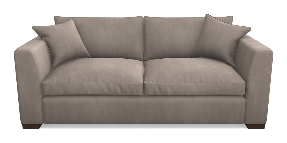 Product photograph of Wadenhoe Bespoke 4 Seater Sofas In House Clever Velvet - Cocoa from Sofas and Stuff Limited