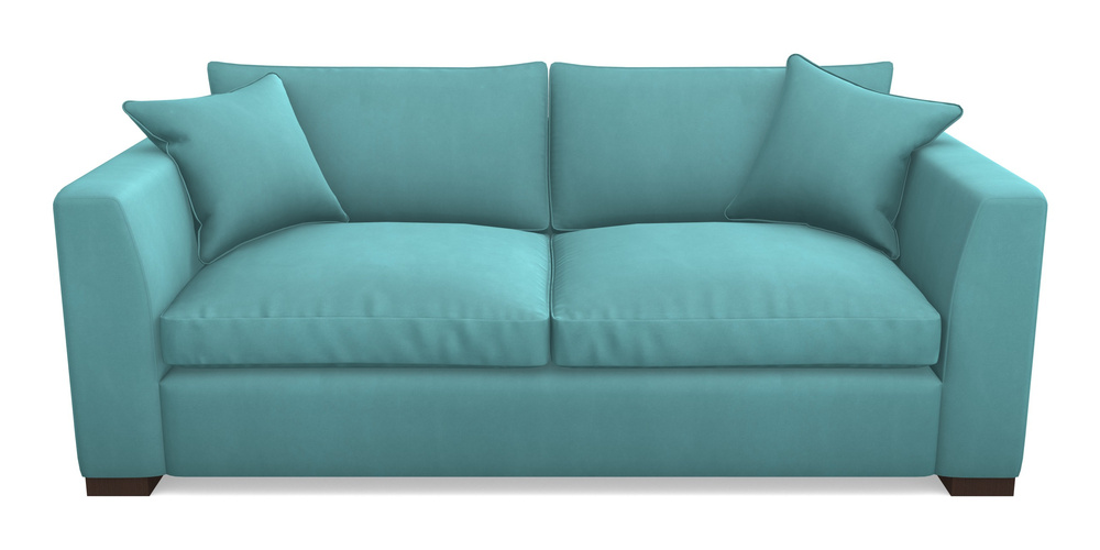 Product photograph of Wadenhoe Bespoke 4 Seater Sofas In House Clever Velvet - Duck Egg from Sofas and Stuff Limited