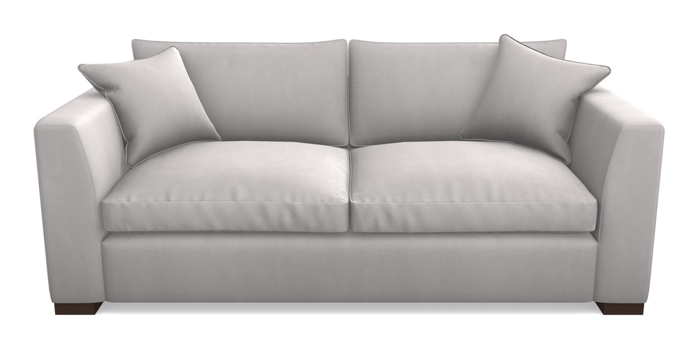 Product photograph of Wadenhoe Bespoke 4 Seater Sofas In House Clever Velvet - Mist from Sofas and Stuff Limited