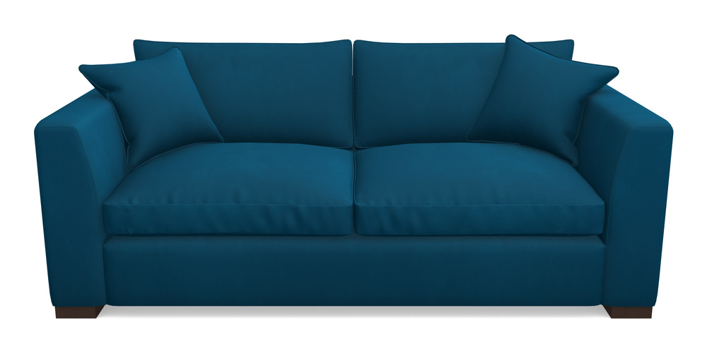 Product photograph of Wadenhoe Bespoke 4 Seater Sofas In House Clever Velvet - Ocean from Sofas and Stuff Limited