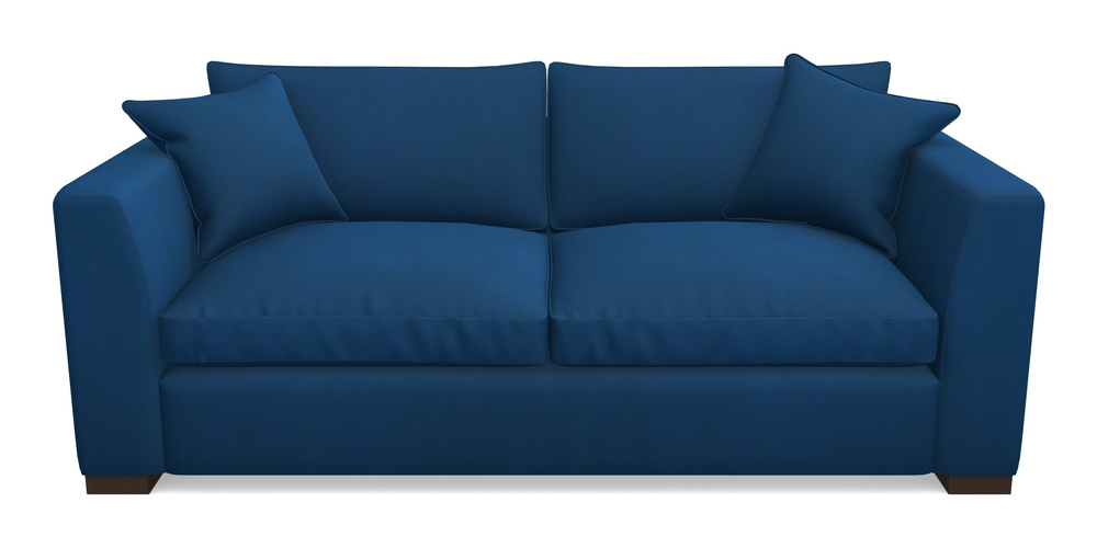 Product photograph of Wadenhoe Bespoke 4 Seater Sofas In House Clever Velvet - Royal from Sofas and Stuff Limited