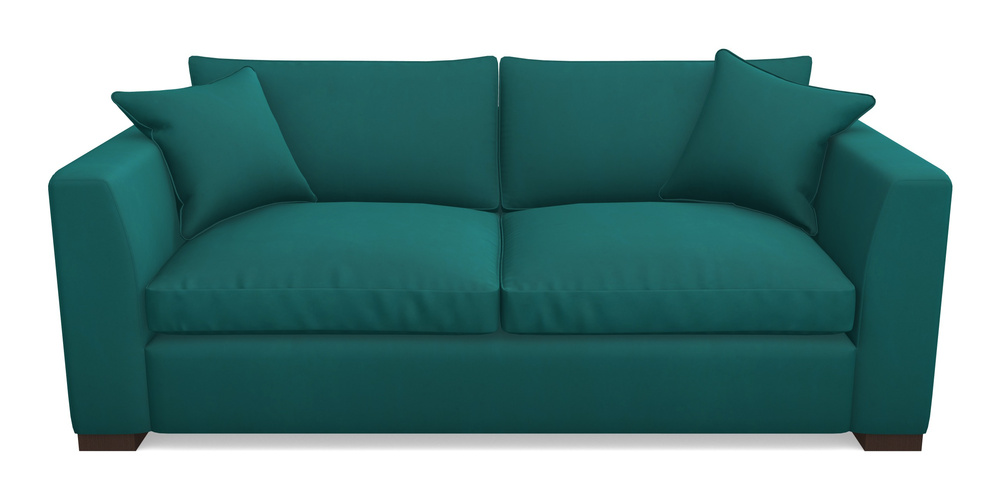 Product photograph of Wadenhoe Bespoke 4 Seater Sofas In House Clever Velvet - Teal from Sofas and Stuff Limited