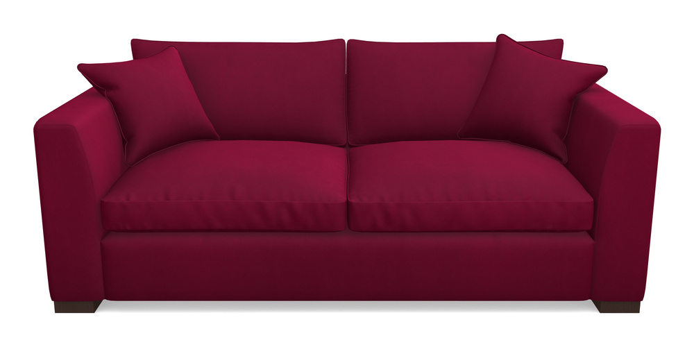 Product photograph of Wadenhoe Bespoke 4 Seater Sofas In House Clever Velvet - Wine from Sofas and Stuff Limited