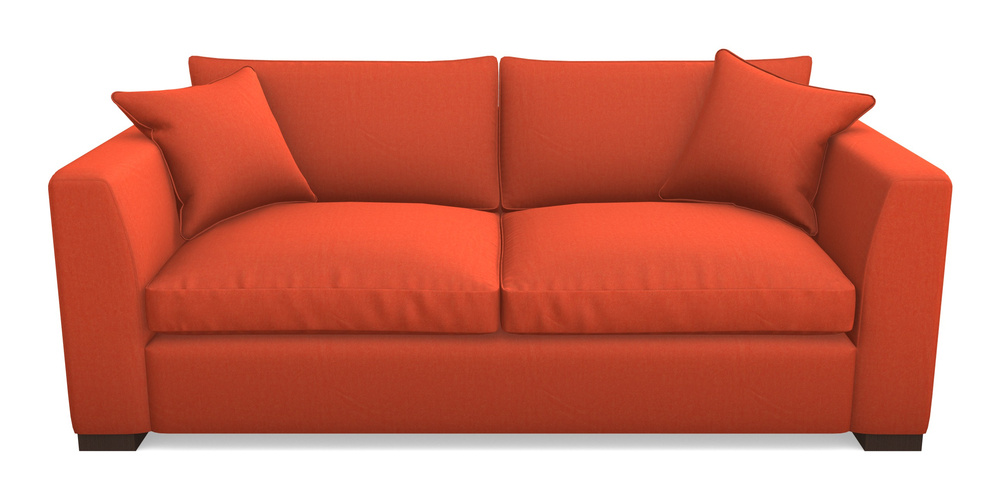 Product photograph of Wadenhoe Bespoke 4 Seater Sofas In House Velvet - Terracotta from Sofas and Stuff Limited