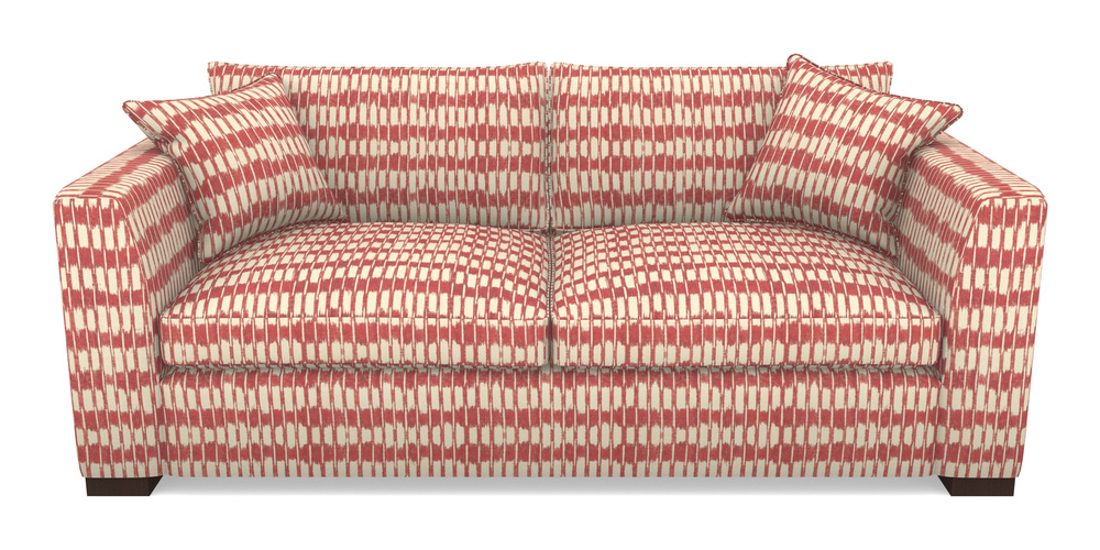 Product photograph of Wadenhoe Bespoke 4 Seater Sofas In V A Brompton Collection - Ikat - Chilli from Sofas and Stuff Limited