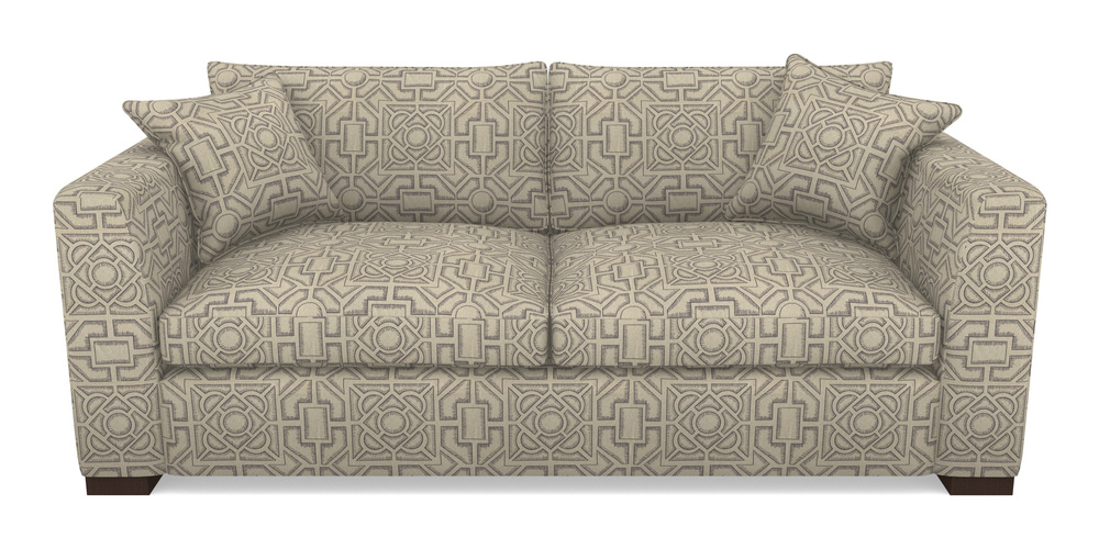 Product photograph of Wadenhoe Bespoke 4 Seater Sofas In Rhs Collection - Large Knot Garden Linen - Grey from Sofas and Stuff Limited