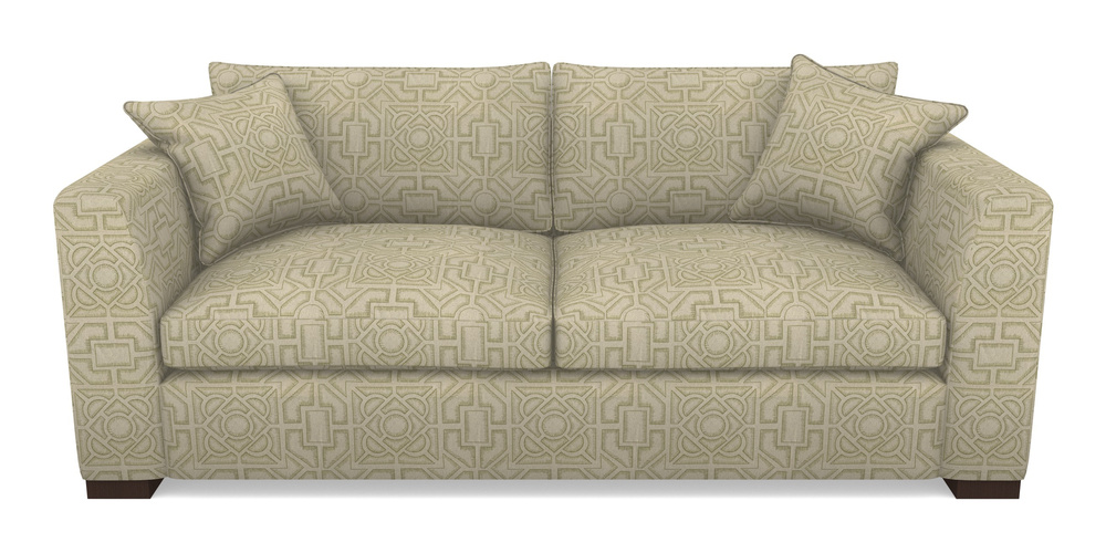 Product photograph of Wadenhoe Bespoke 4 Seater Sofas In Rhs Collection - Large Knot Garden Linen - Olive from Sofas and Stuff Limited