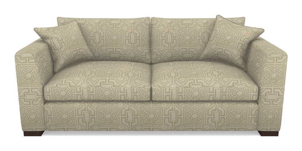 Product photograph of Wadenhoe Bespoke 4 Seater Sofas In Rhs Collection - Large Knot Garden Linen - Pistachio from Sofas and Stuff Limited