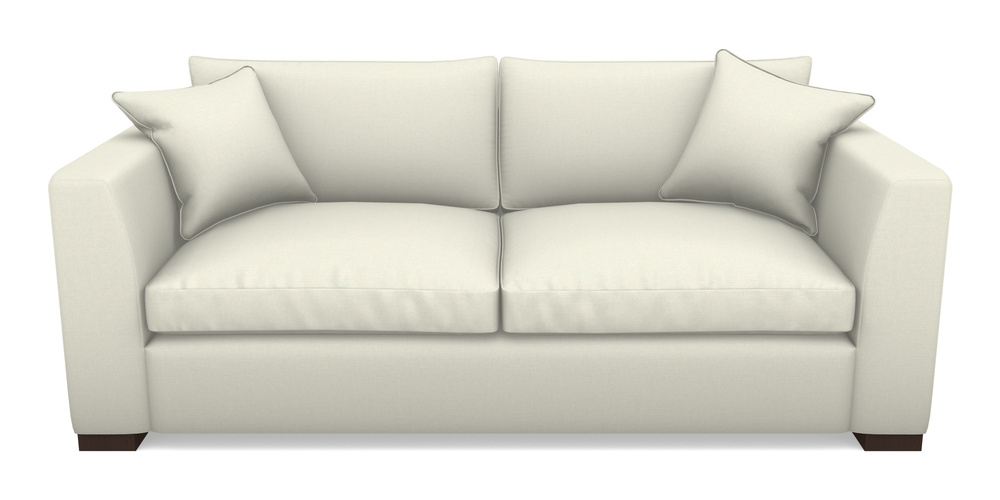 Product photograph of Wadenhoe Bespoke 4 Seater Sofas In Plain Linen Cotton - Meringue from Sofas and Stuff Limited