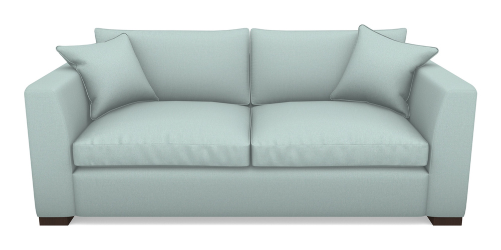 Product photograph of Wadenhoe Bespoke 4 Seater Sofas In Plain Linen Cotton - Robins Egg from Sofas and Stuff Limited