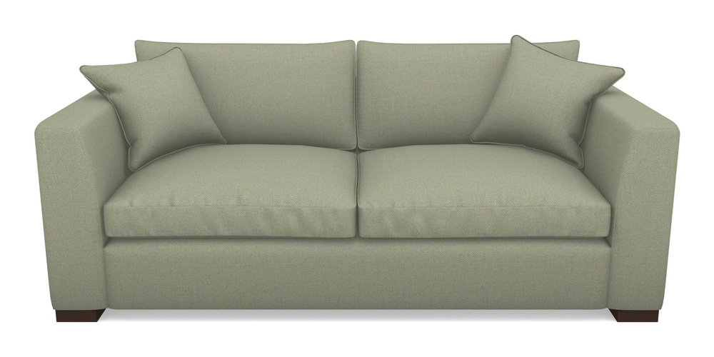 Product photograph of Wadenhoe Bespoke 4 Seater Sofas In Plain Linen Cotton - Sage from Sofas and Stuff Limited