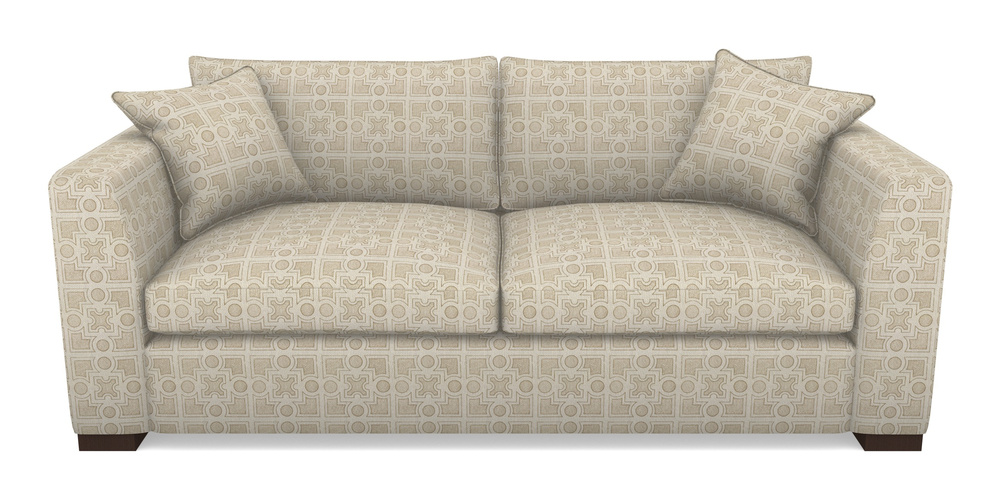 Product photograph of Wadenhoe Bespoke 4 Seater Sofas In Rhs Collection - Small Knot Garden Cotton Weave - Gold from Sofas and Stuff Limited